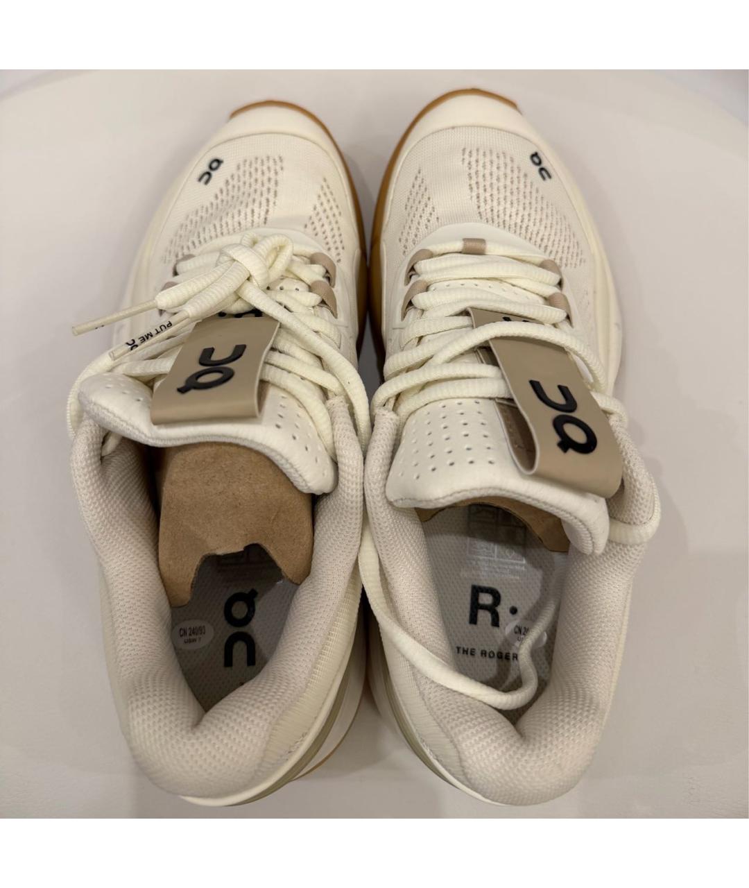 ON Бежевые текстильные кроссовки, фото 3