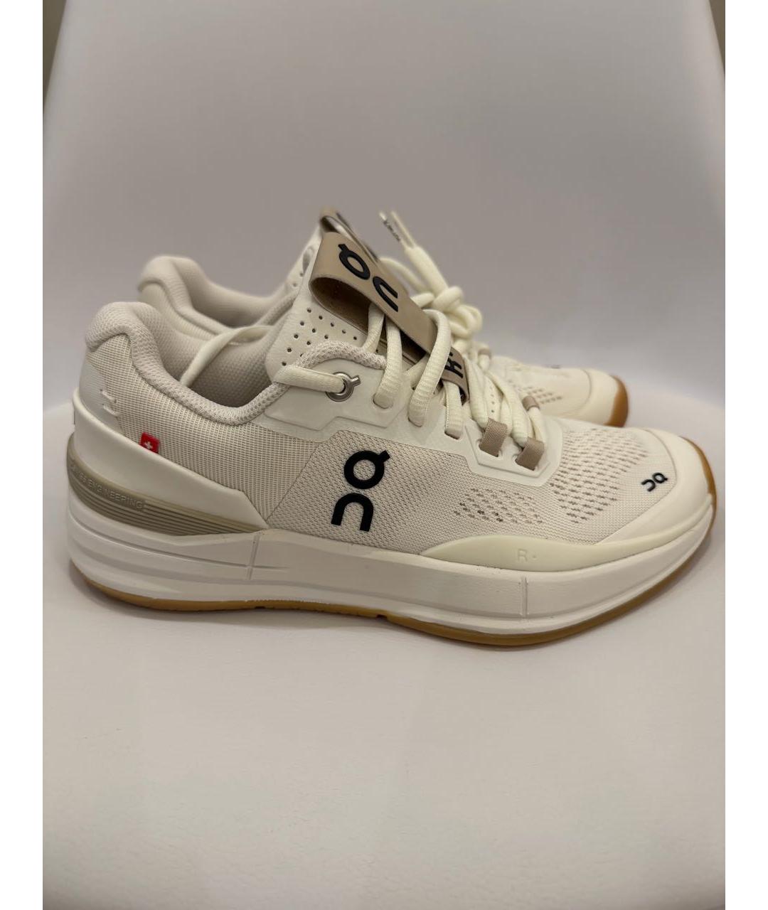ON Бежевые текстильные кроссовки, фото 6
