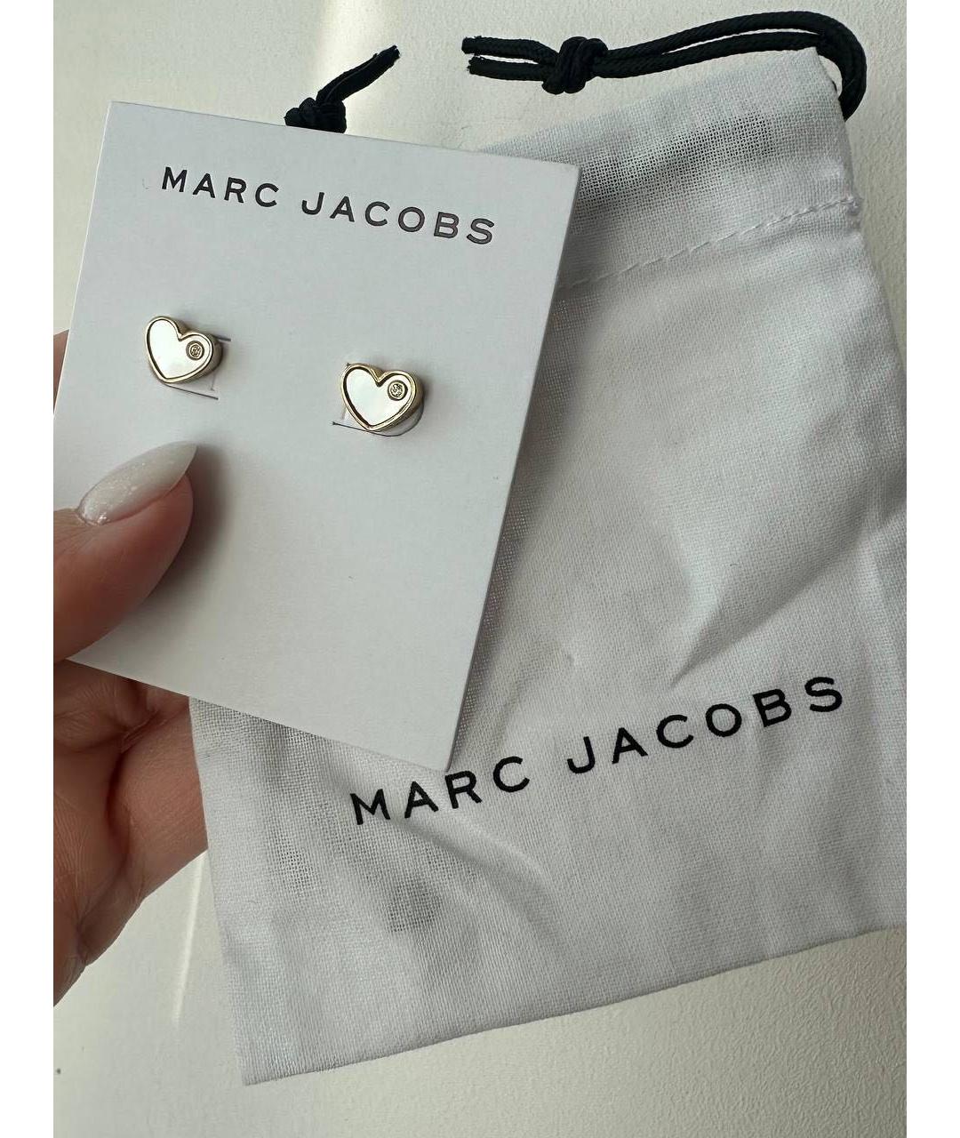 MARC JACOBS Золотые металлические серьги, фото 3