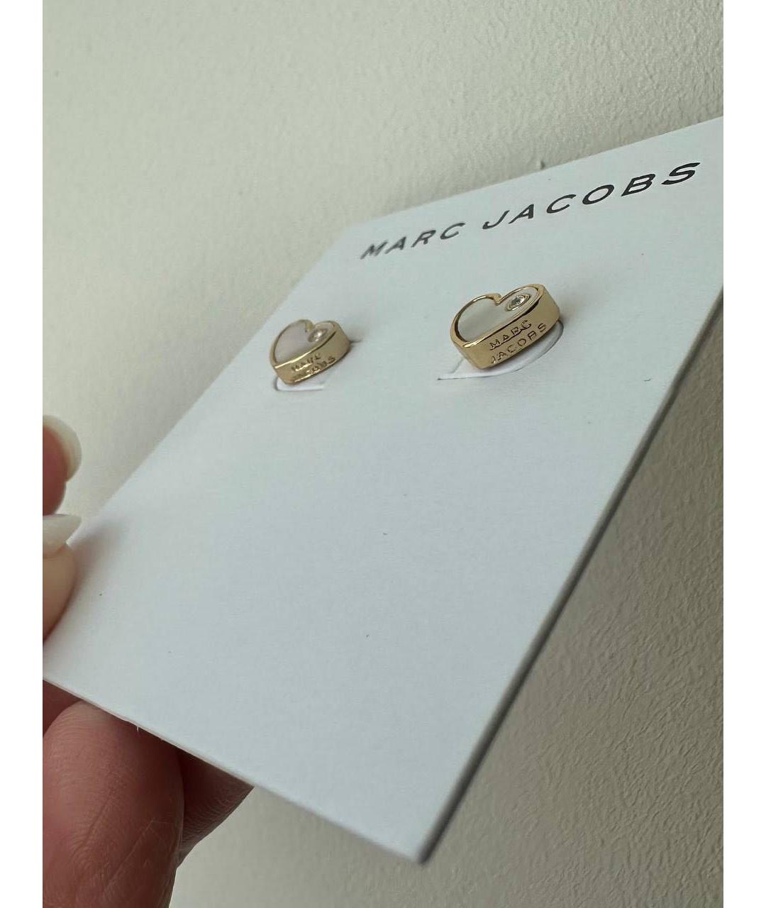 MARC JACOBS Золотые металлические серьги, фото 2