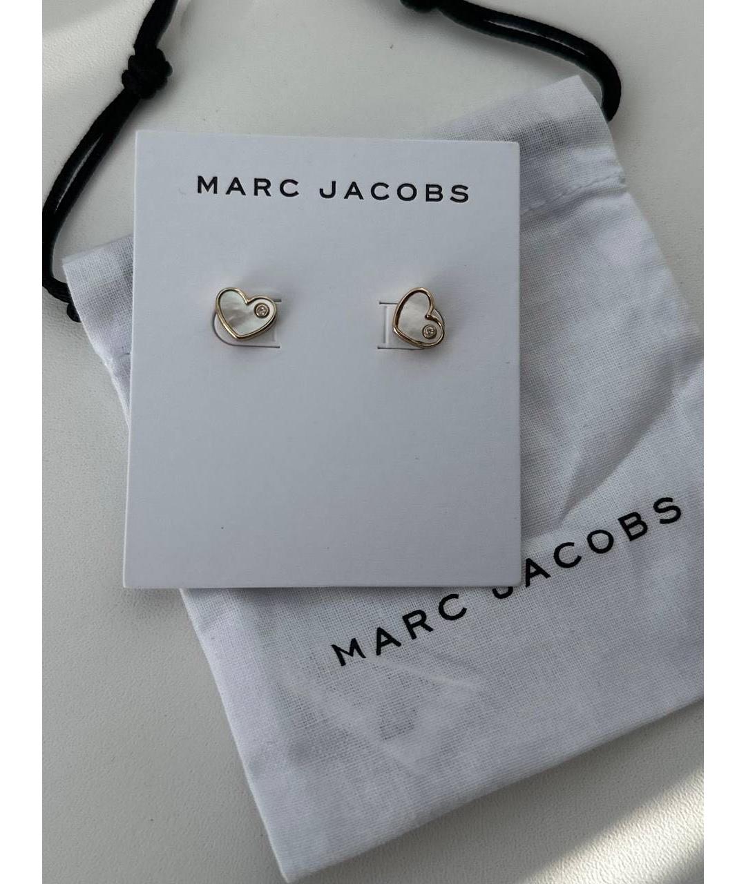 MARC JACOBS Золотые металлические серьги, фото 4