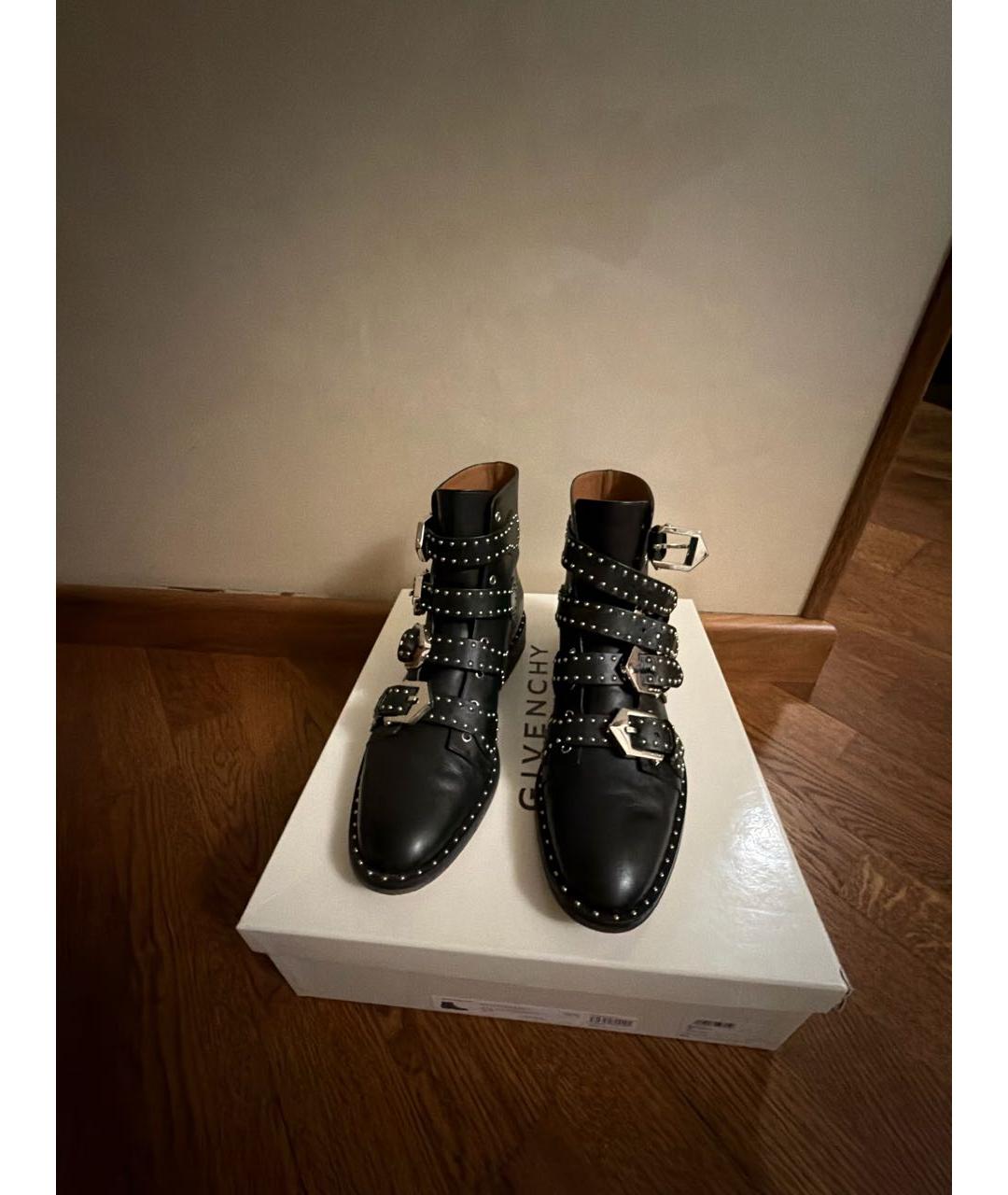GIVENCHY Черные кожаные ботинки, фото 2