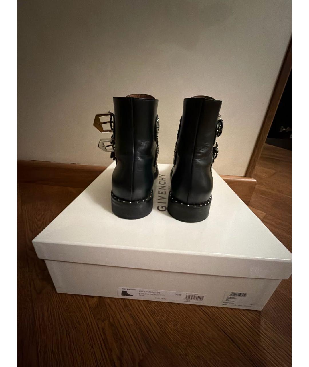 GIVENCHY Черные кожаные ботинки, фото 4