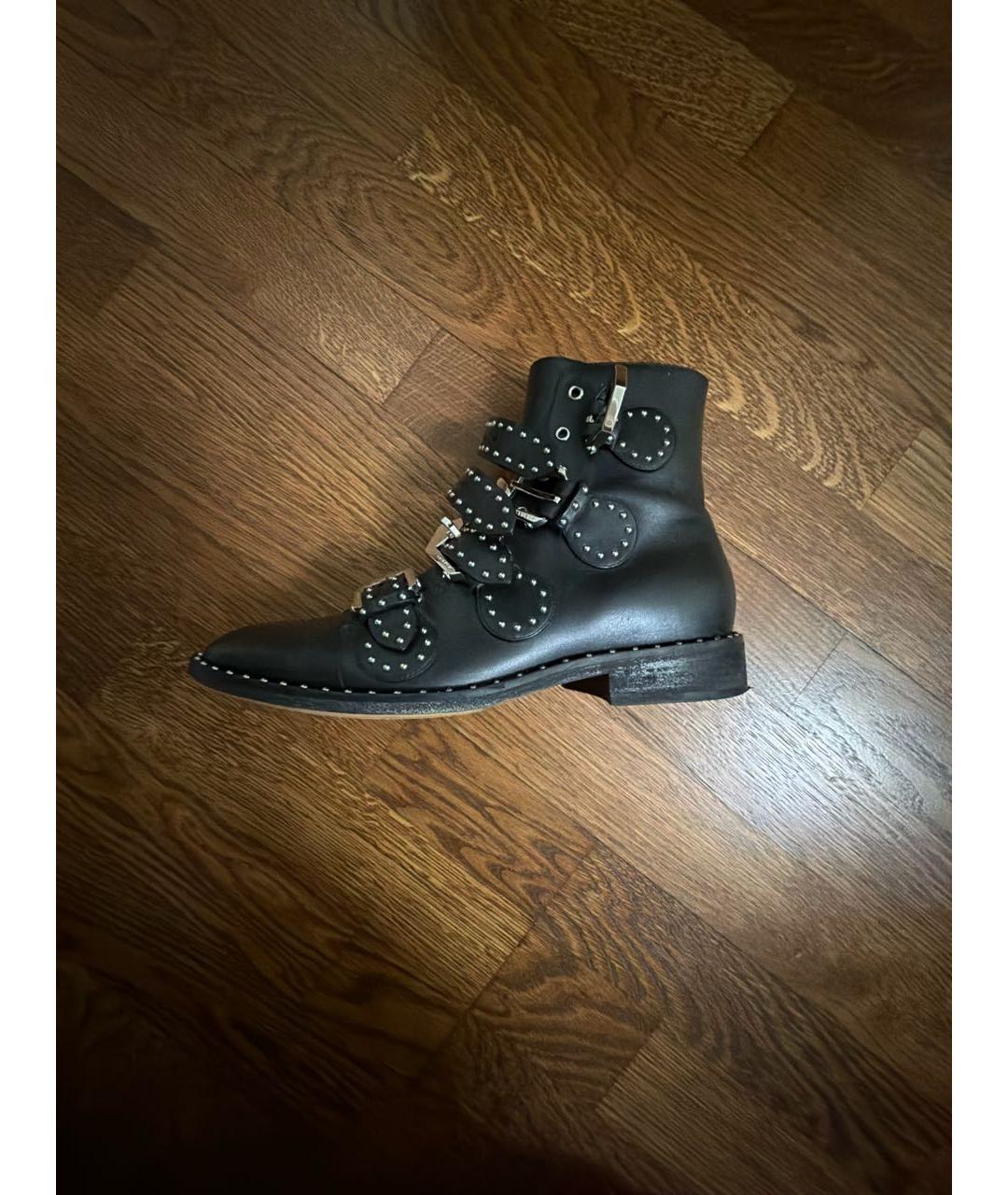 GIVENCHY Черные кожаные ботинки, фото 5