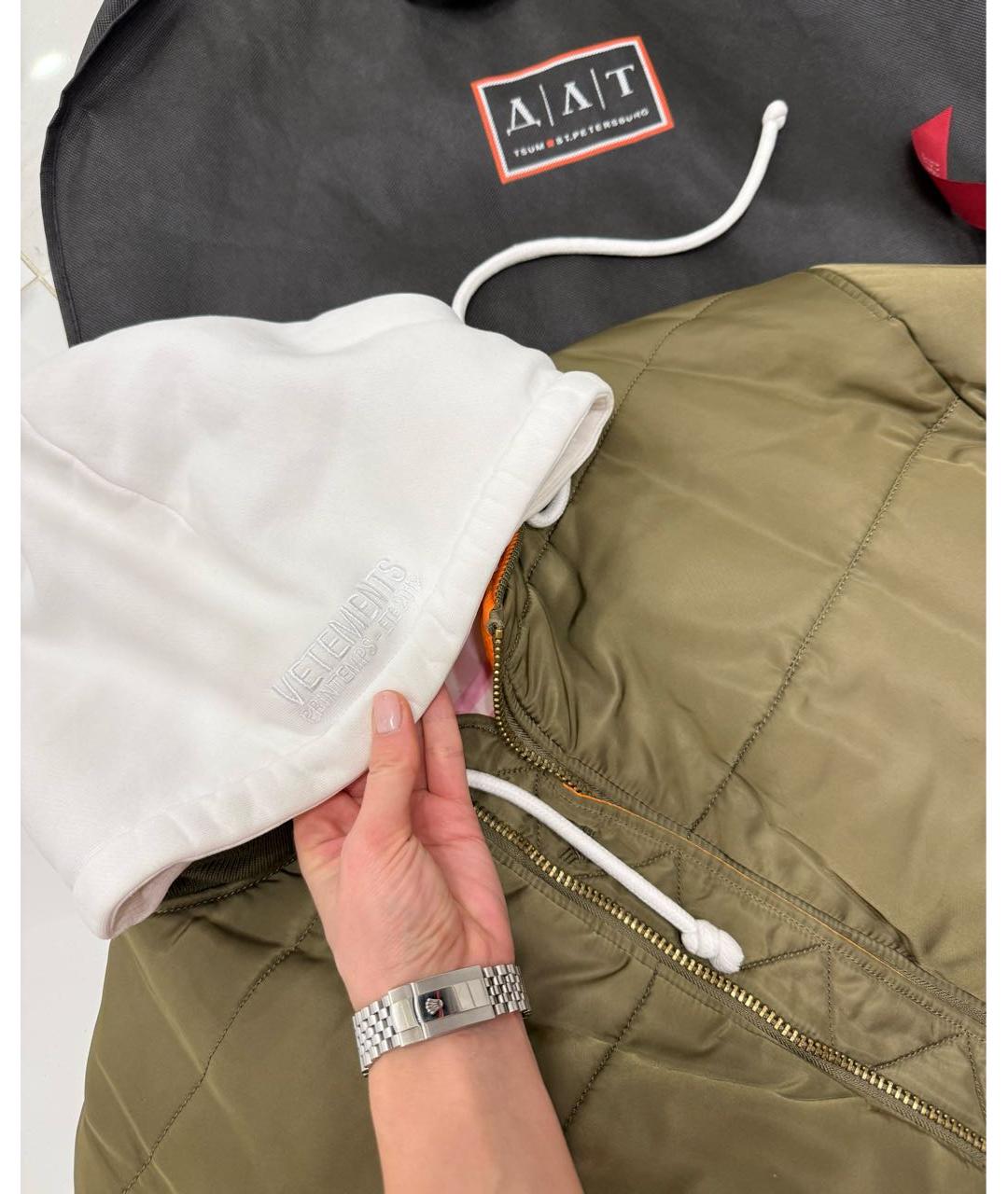 VETEMENTS Хаки куртка, фото 6