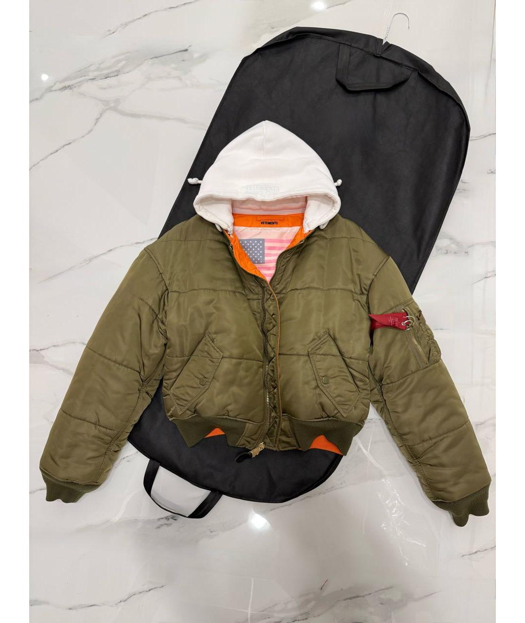 VETEMENTS Хаки куртка, фото 2