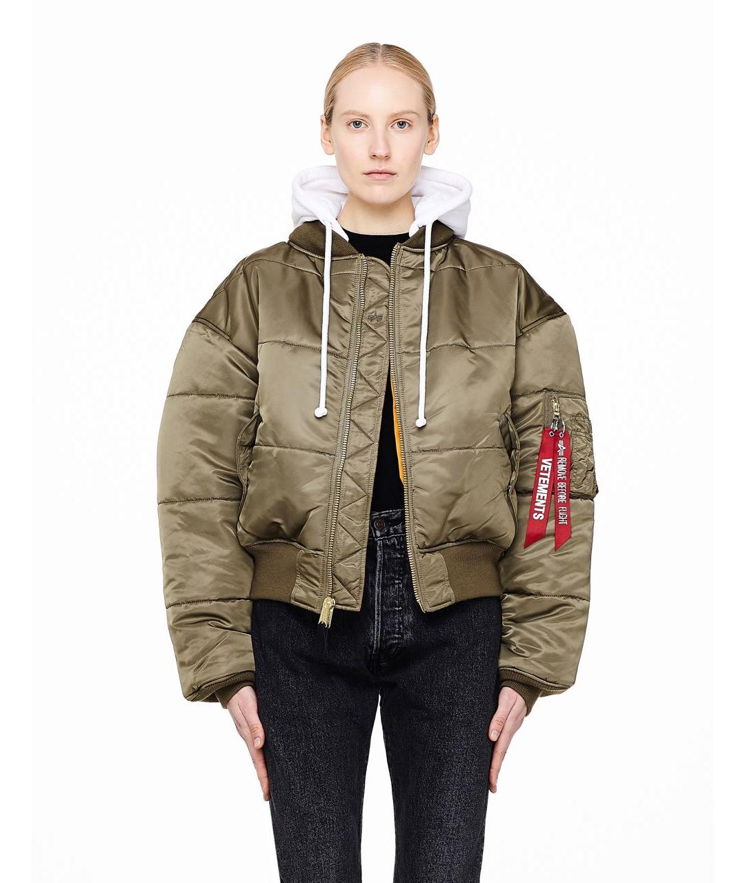 VETEMENTS Хаки куртка, фото 8