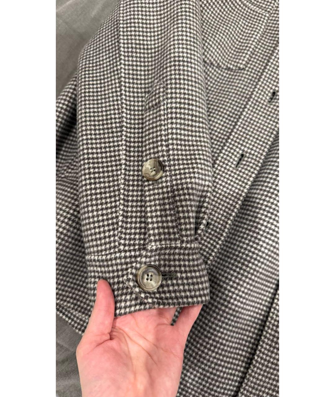 NANUSHKA Коричневое шерстяное пальто, фото 7