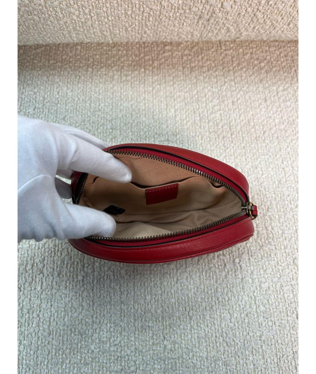 GUCCI Красная кожаная поясная сумка, фото 4