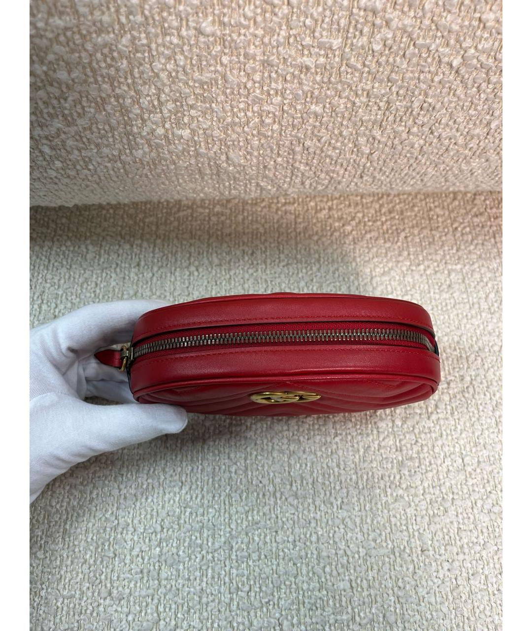 GUCCI Красная кожаная поясная сумка, фото 7