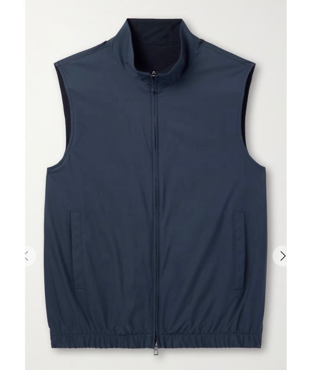 LORO PIANA Темно-синий жилет, фото 6