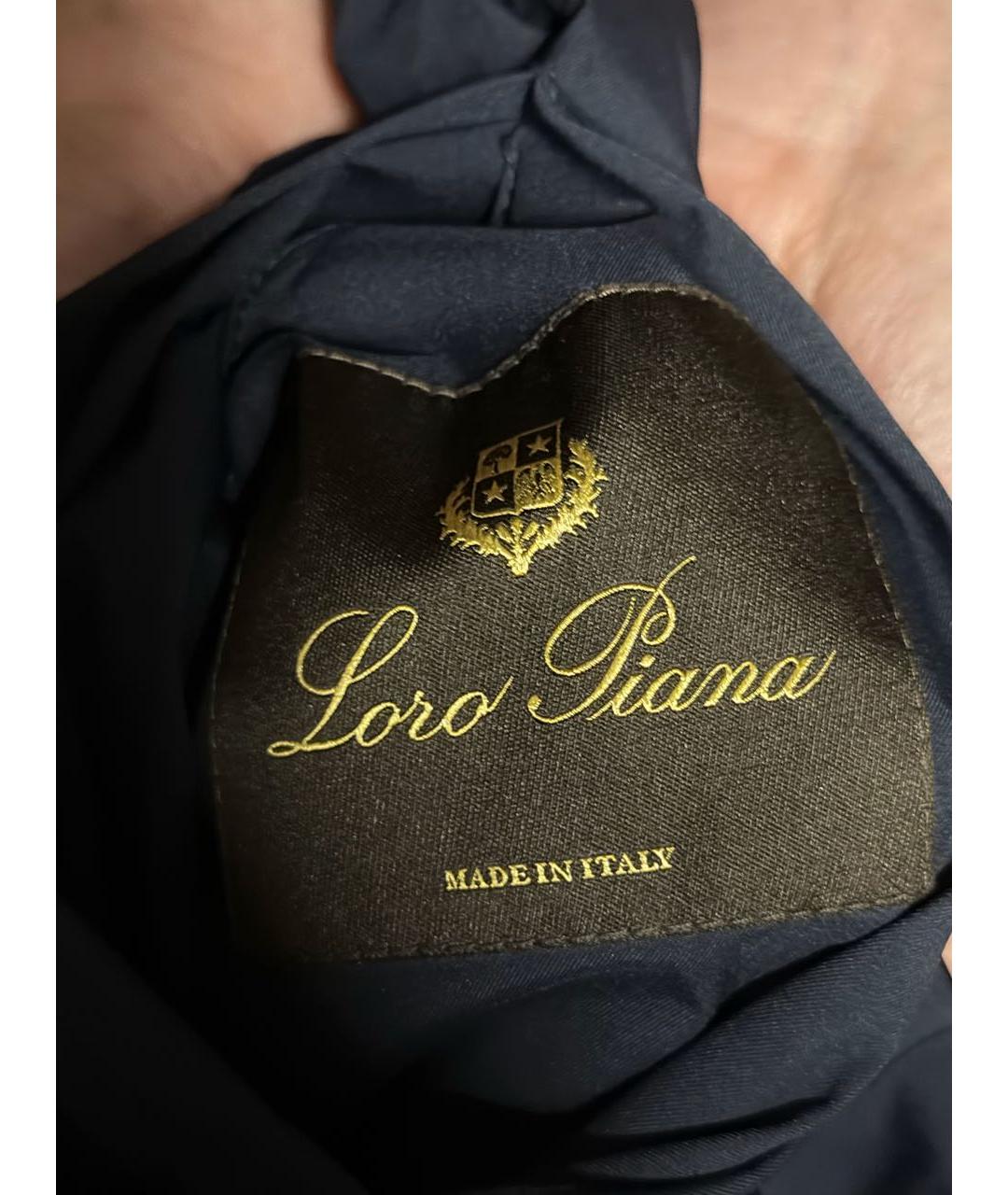 LORO PIANA Темно-синий жилет, фото 5