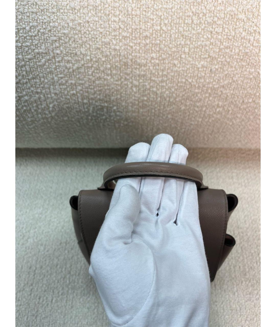 LOUIS VUITTON Бежевый кожаный рюкзак, фото 6