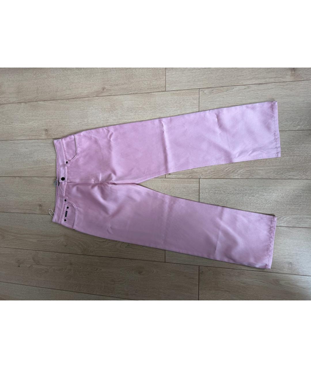 TOM FORD Розовые шелковые брюки широкие, фото 6