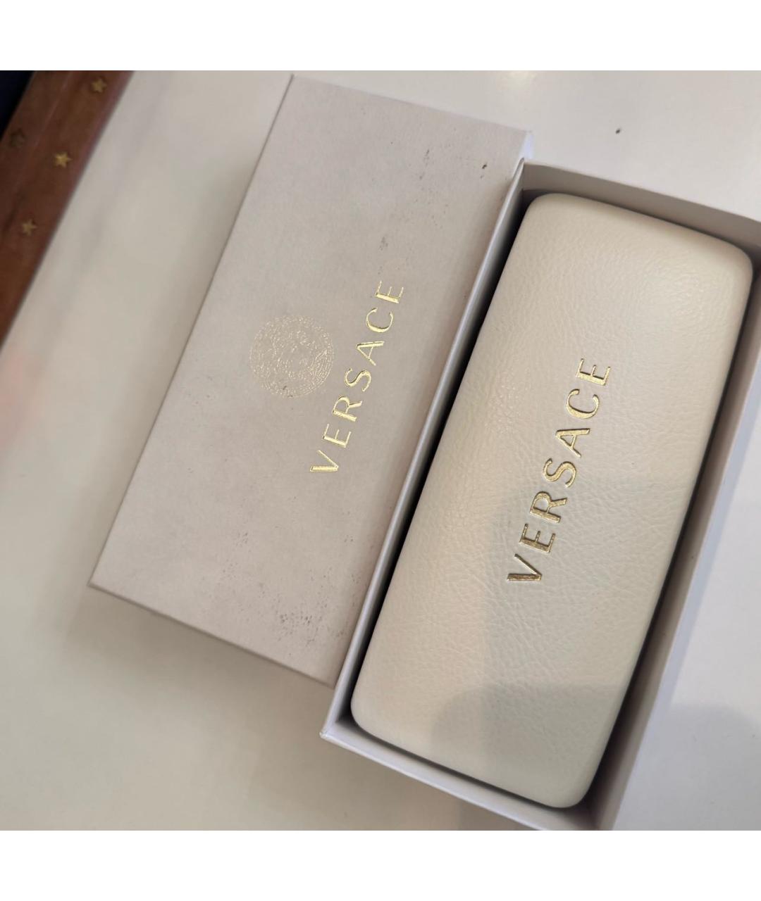 VERSACE Фиолетовые пластиковые солнцезащитные очки, фото 3