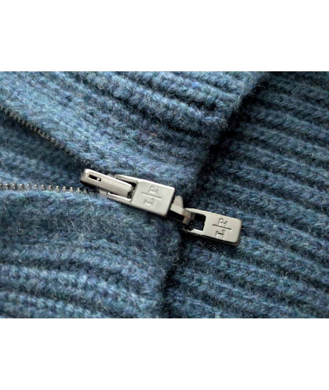 LORO PIANA Синяя кашемировая жилетка, фото 5