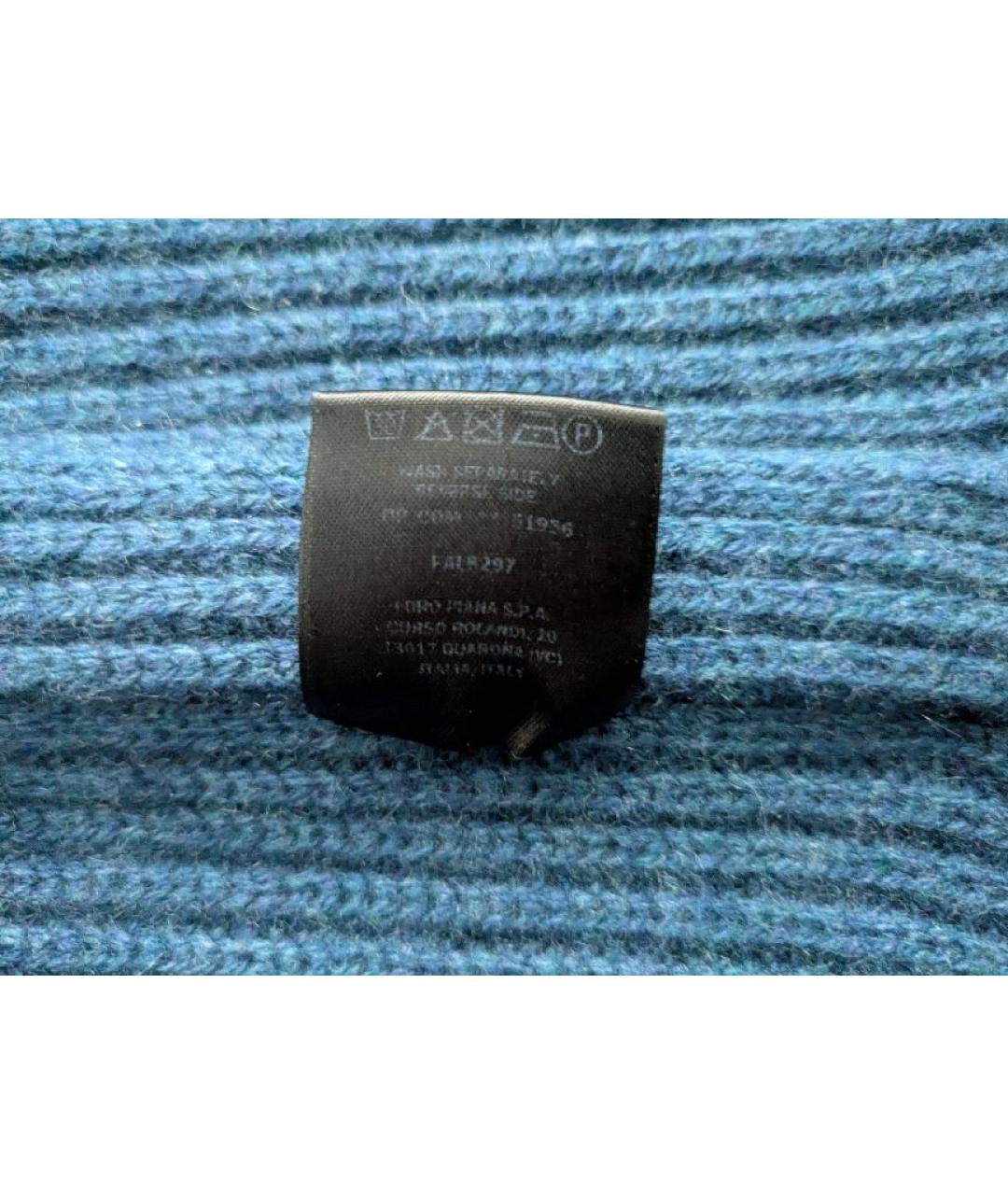 LORO PIANA Синяя кашемировая жилетка, фото 8