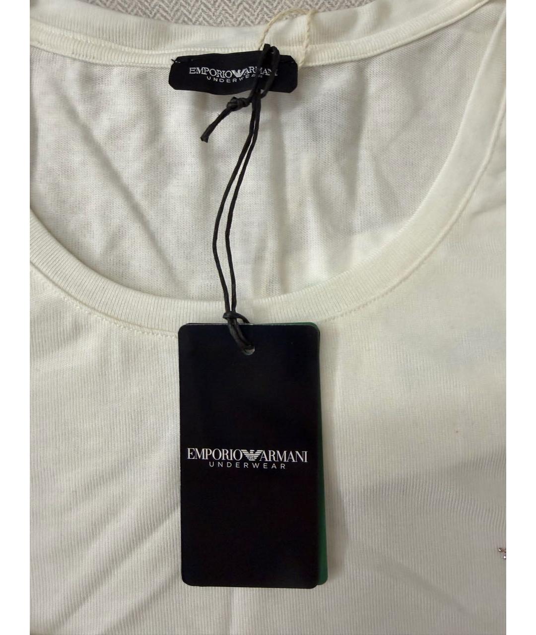 EMPORIO ARMANI Белое вискозное боди, фото 7