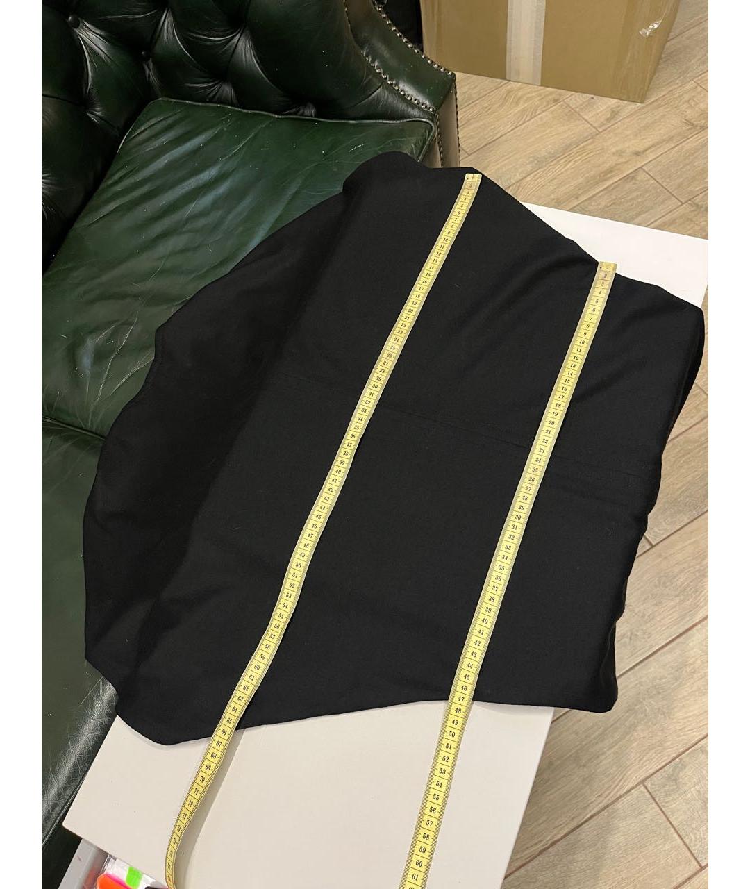 HELMUT LANG Черное шерстяное повседневное платье, фото 7