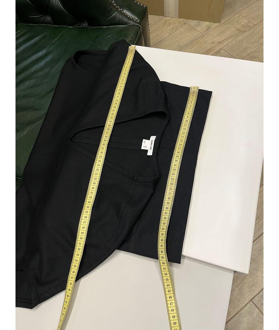 HELMUT LANG Черное шерстяное повседневное платье, фото 8