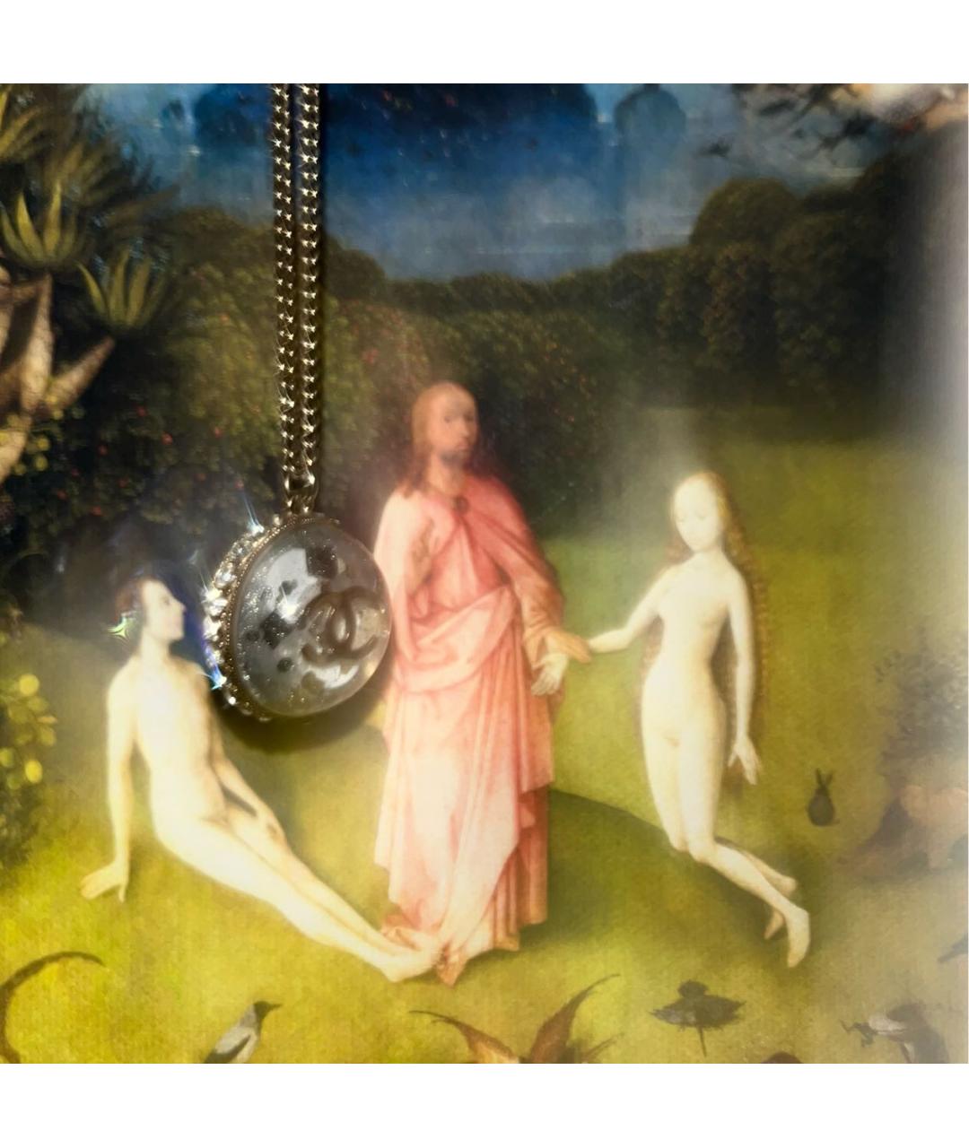 CHANEL Серебряная металлическая подвеска, фото 8