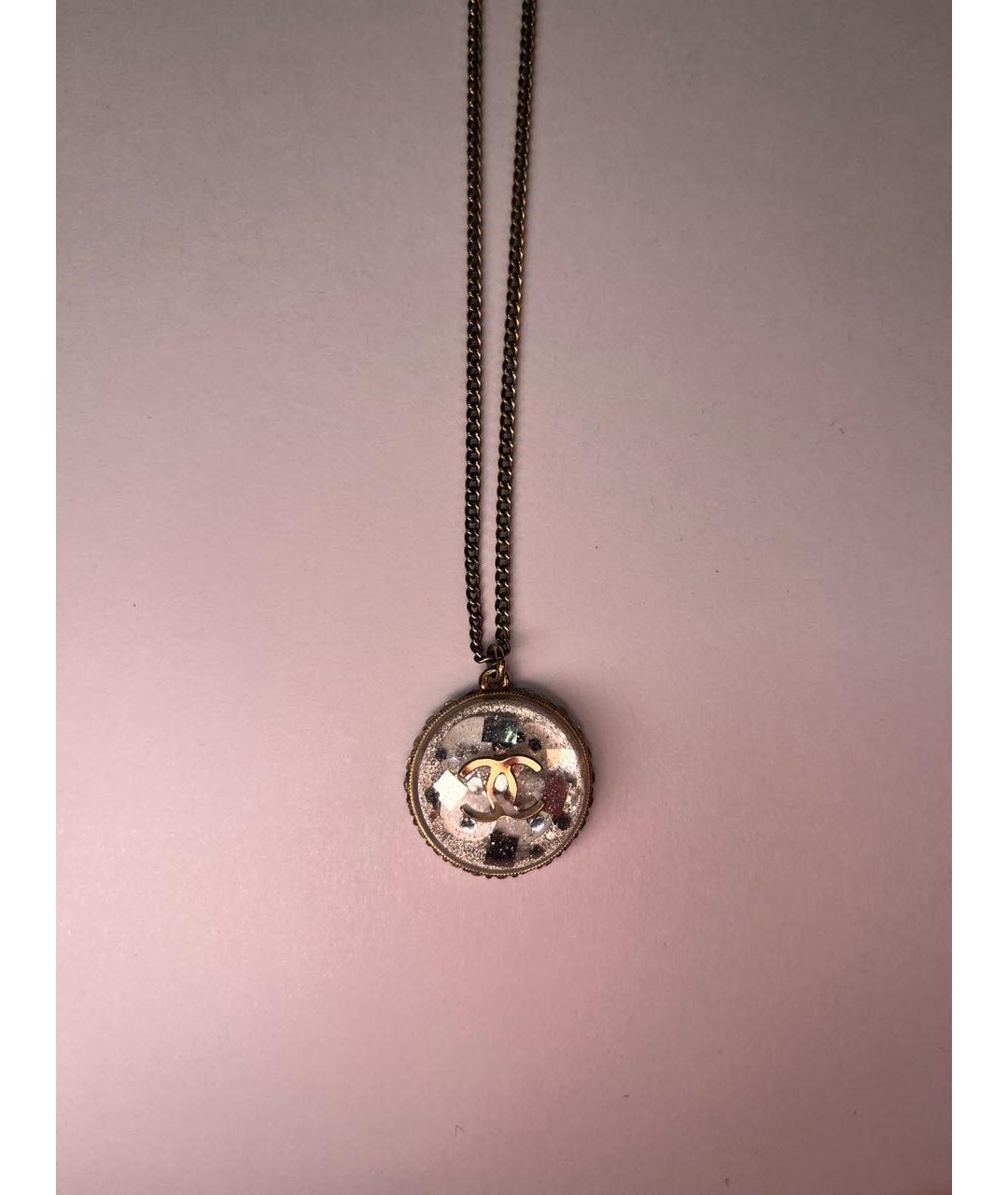 CHANEL Серебряная металлическая подвеска, фото 6