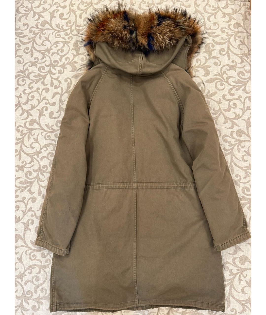 ARMY YVES SALOMON Хаки деним парка, фото 2