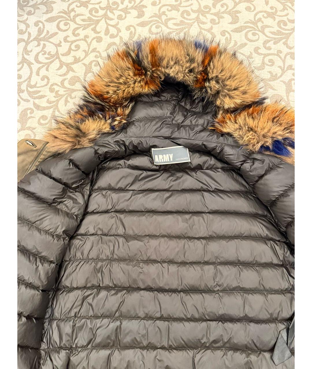 ARMY YVES SALOMON Хаки деним парка, фото 7