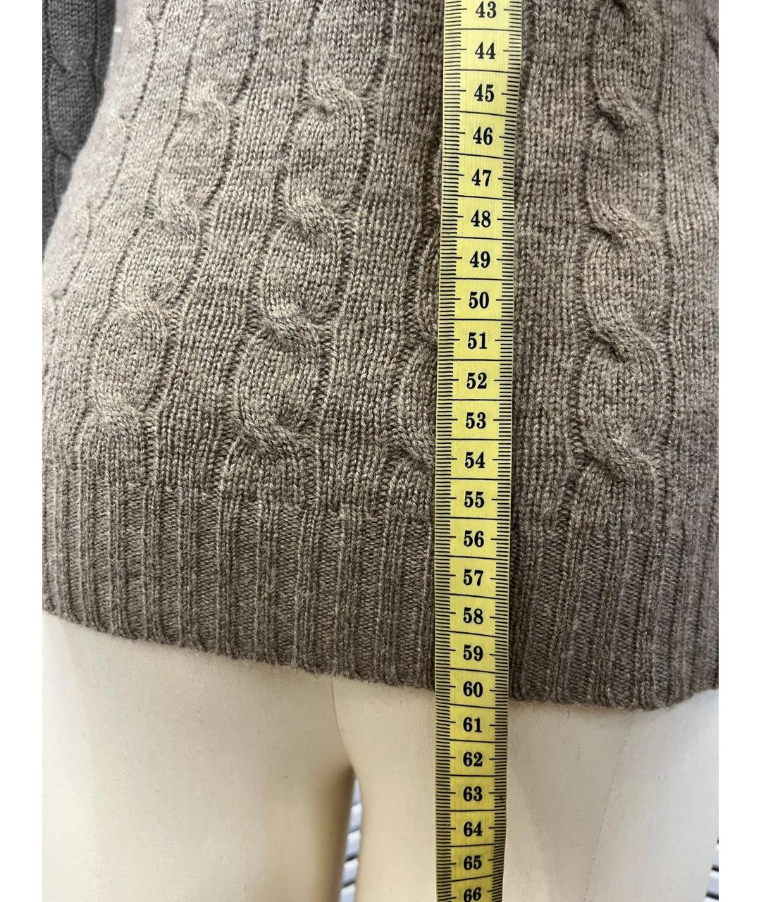 RALPH LAUREN Бежевый кашемировый джемпер / свитер, фото 6