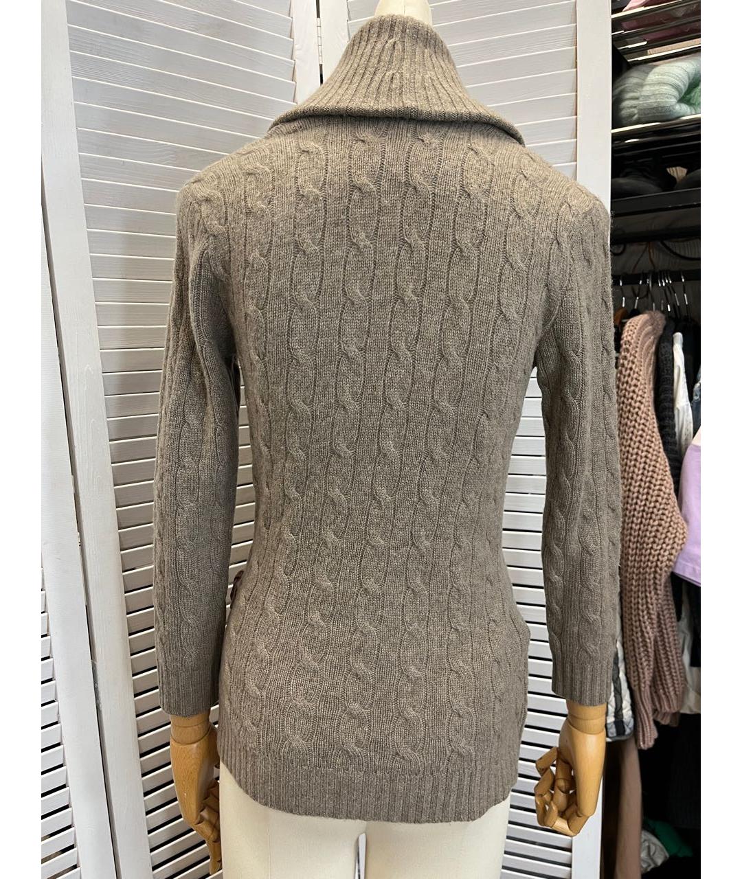 RALPH LAUREN Бежевый кашемировый джемпер / свитер, фото 7