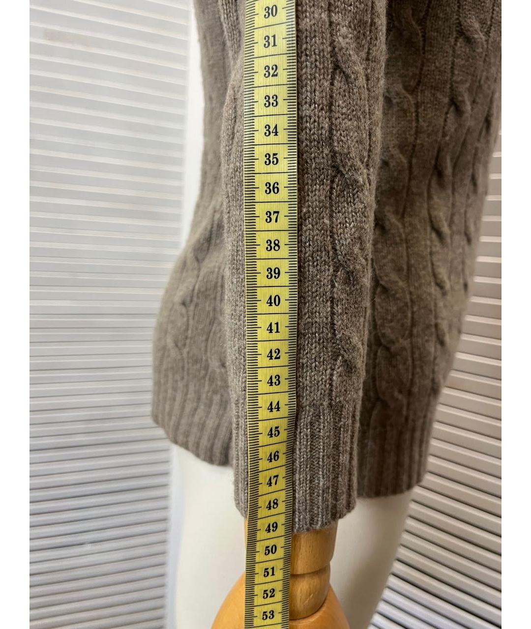 RALPH LAUREN Бежевый кашемировый джемпер / свитер, фото 5