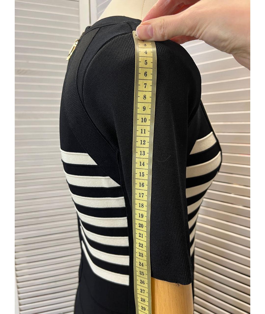 ELISABETTA FRANCHI Черное повседневное платье, фото 5