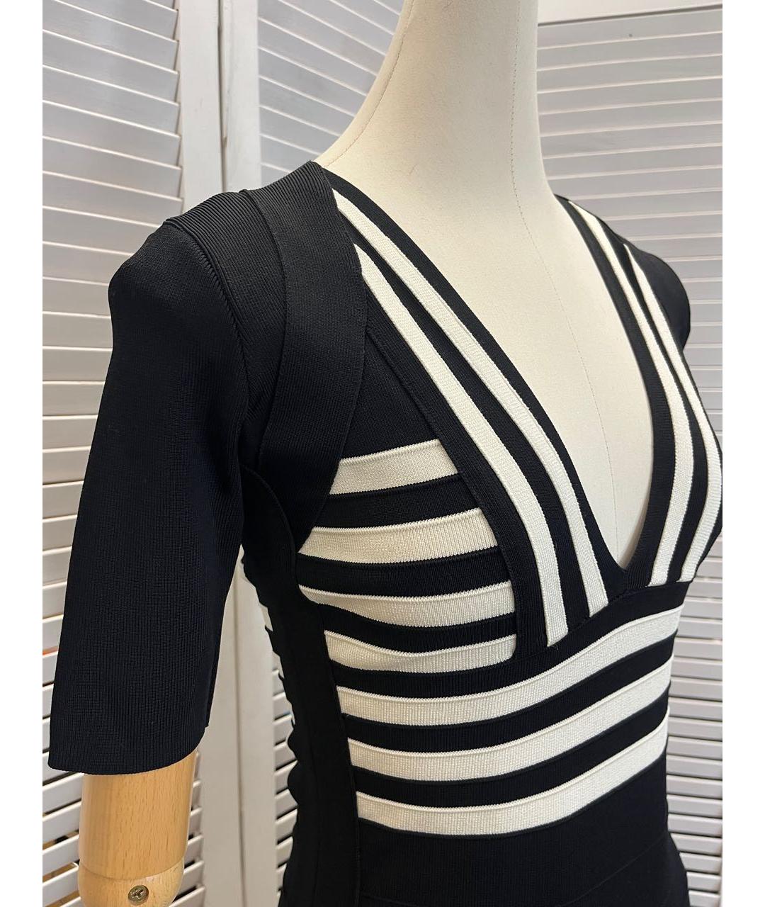 ELISABETTA FRANCHI Черное повседневное платье, фото 8