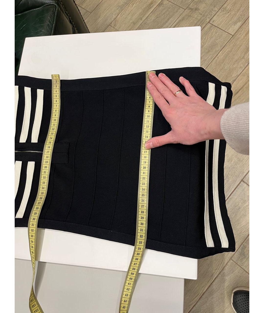 ELISABETTA FRANCHI Черное повседневное платье, фото 2