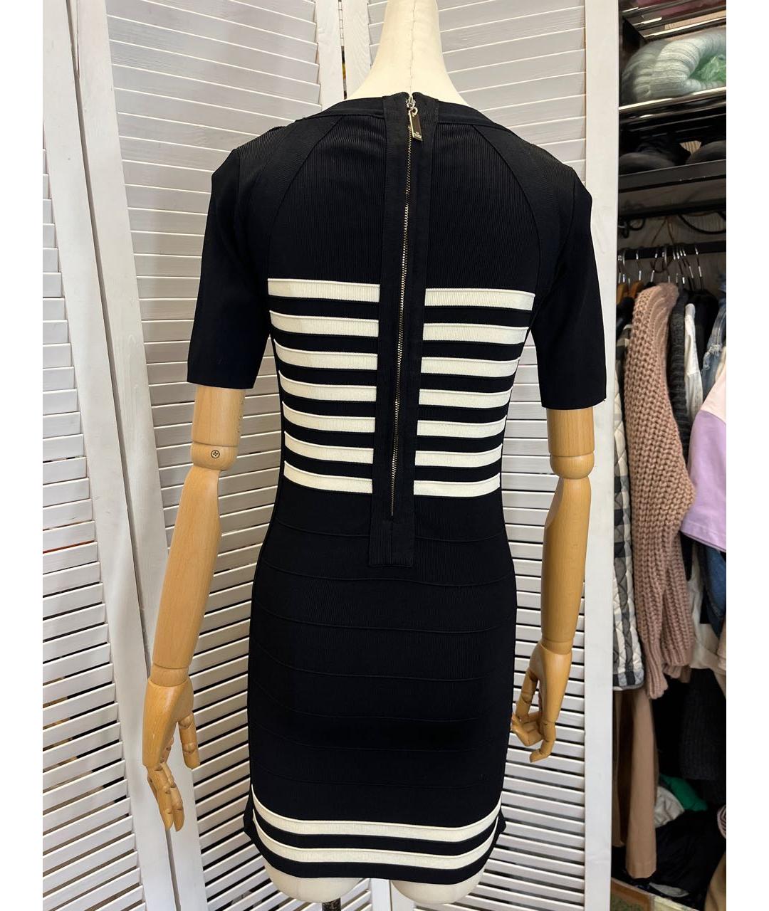 ELISABETTA FRANCHI Черное повседневное платье, фото 7