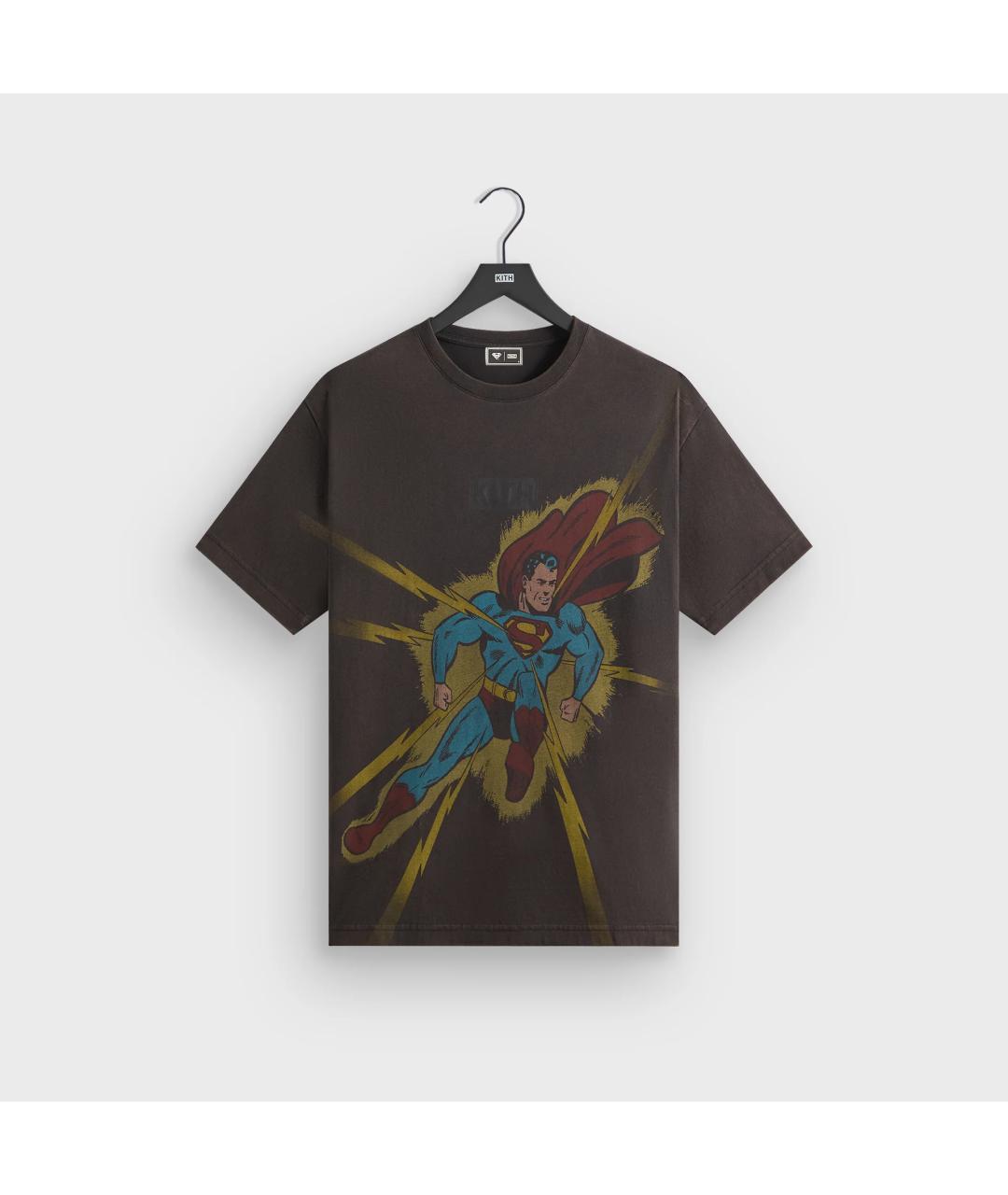 KITH Коричневая хлопковая футболка, фото 10