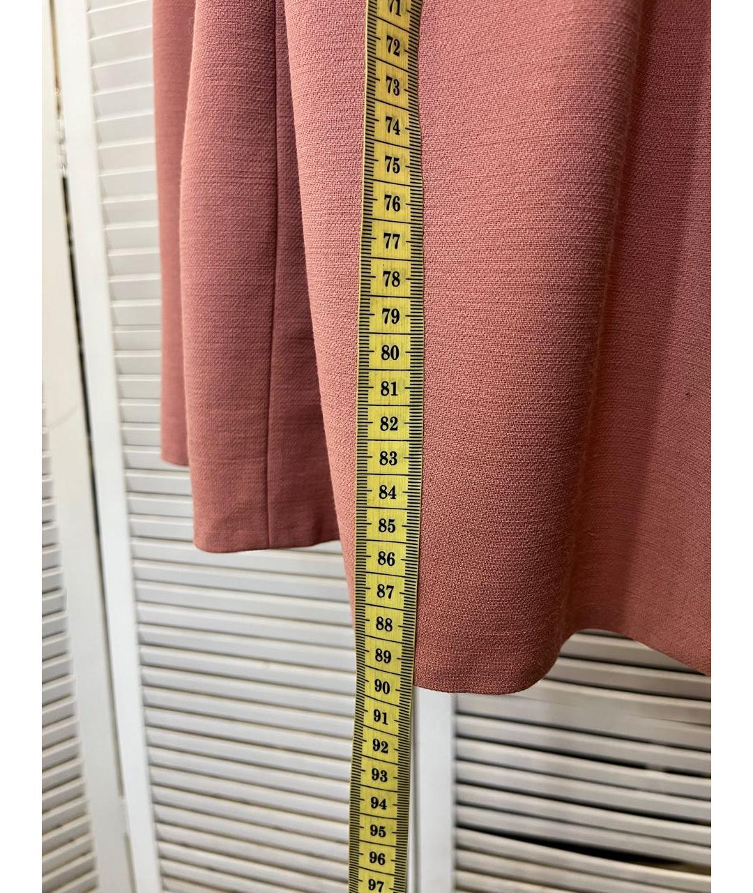 RED VALENTINO Коралловое шерстяное повседневное платье, фото 5