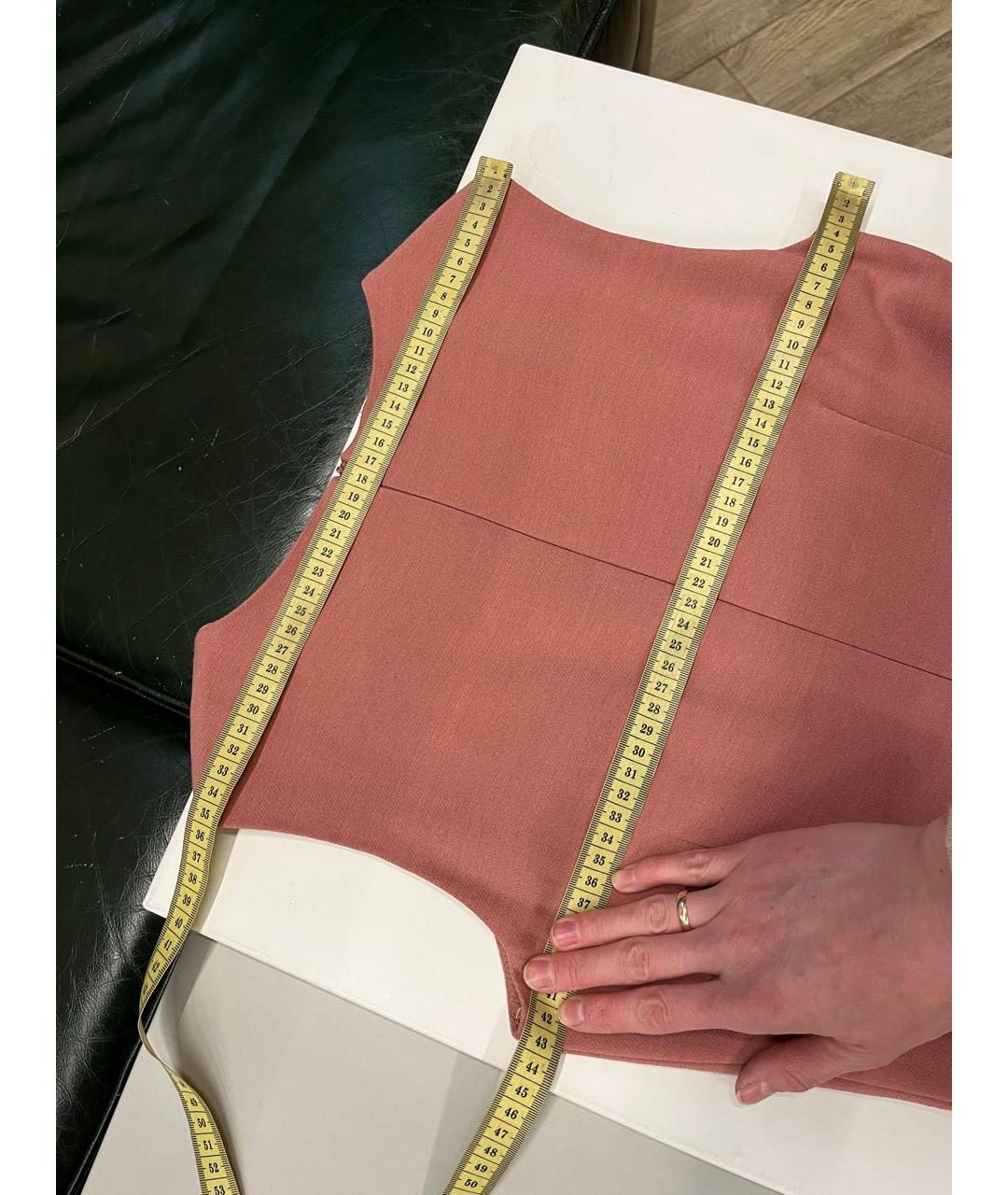 RED VALENTINO Коралловое шерстяное повседневное платье, фото 3