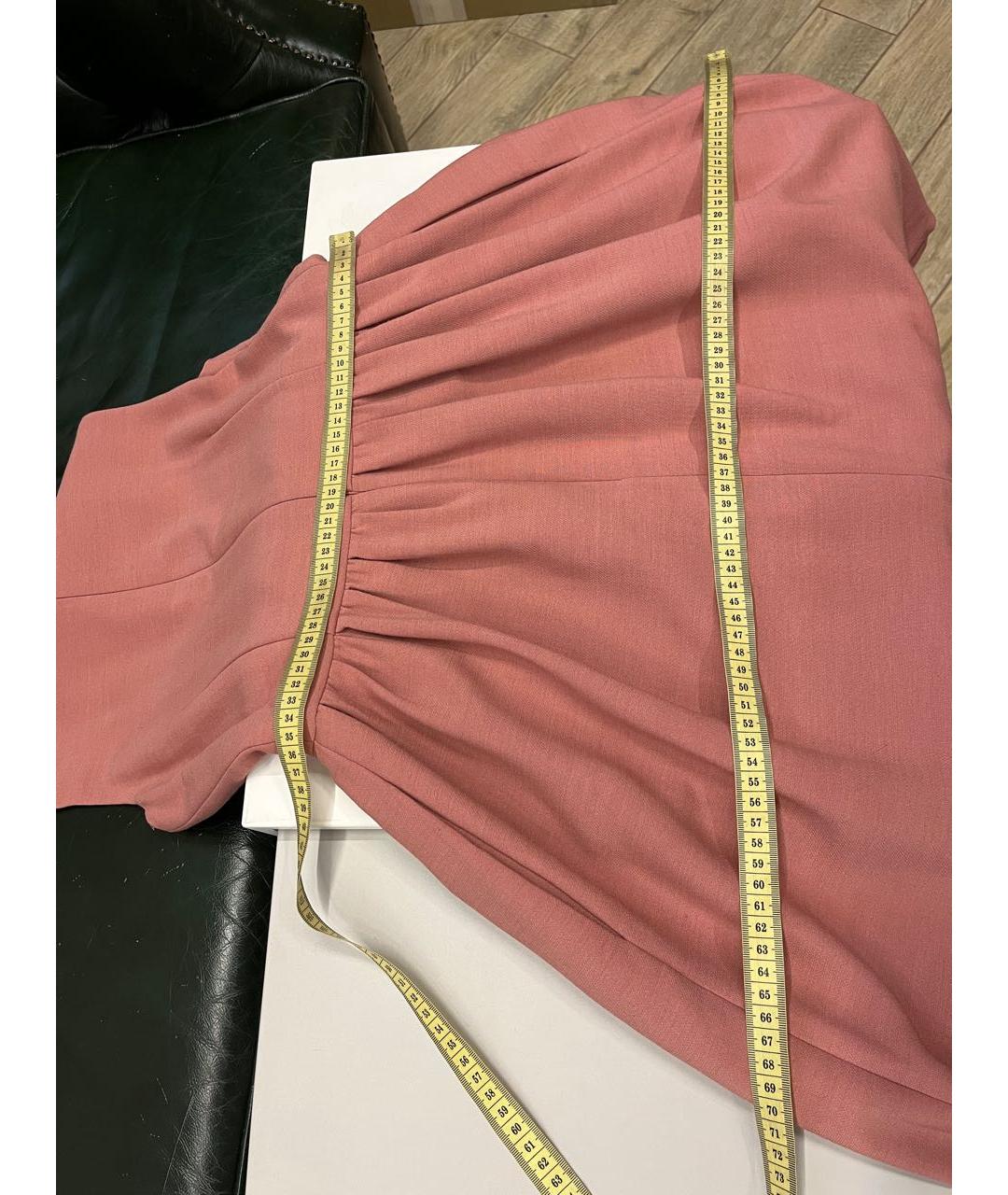 RED VALENTINO Коралловое шерстяное повседневное платье, фото 2