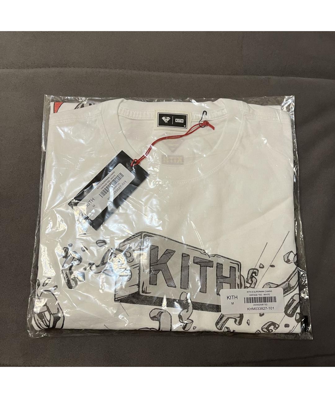 KITH Белая хлопковая футболка, фото 5