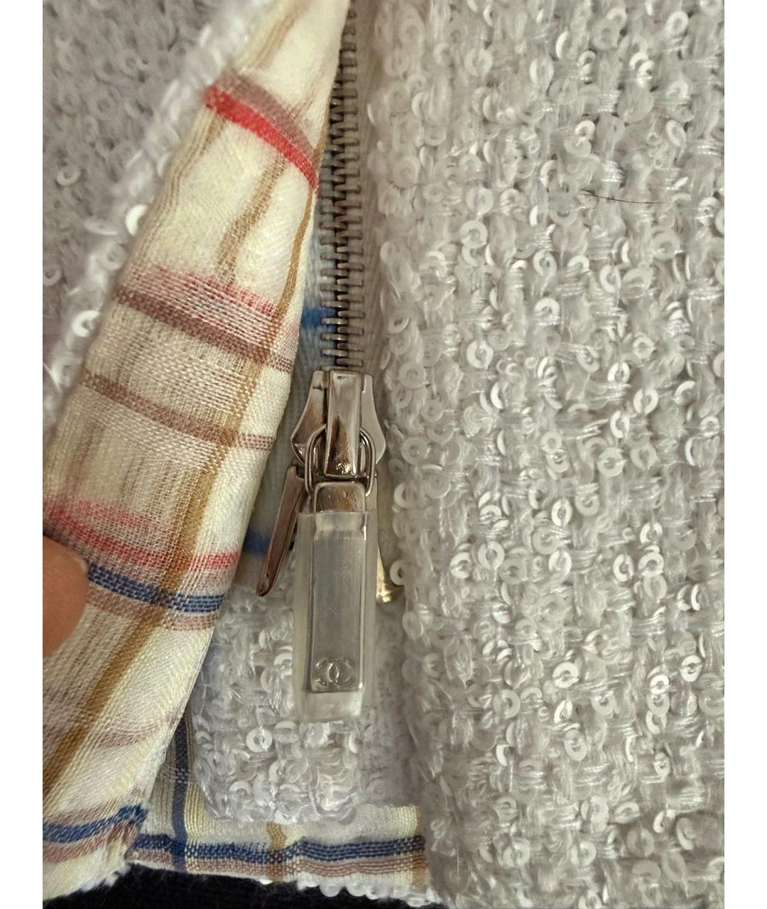 CHANEL Белый твидовый костюм с юбками, фото 8