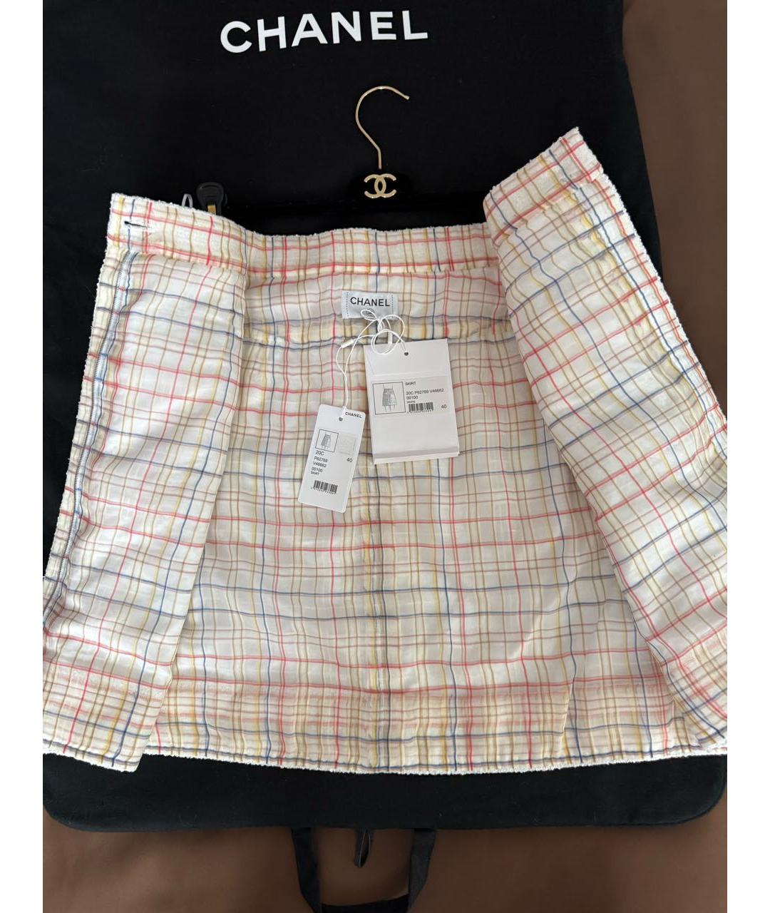 CHANEL Белый твидовый костюм с юбками, фото 3