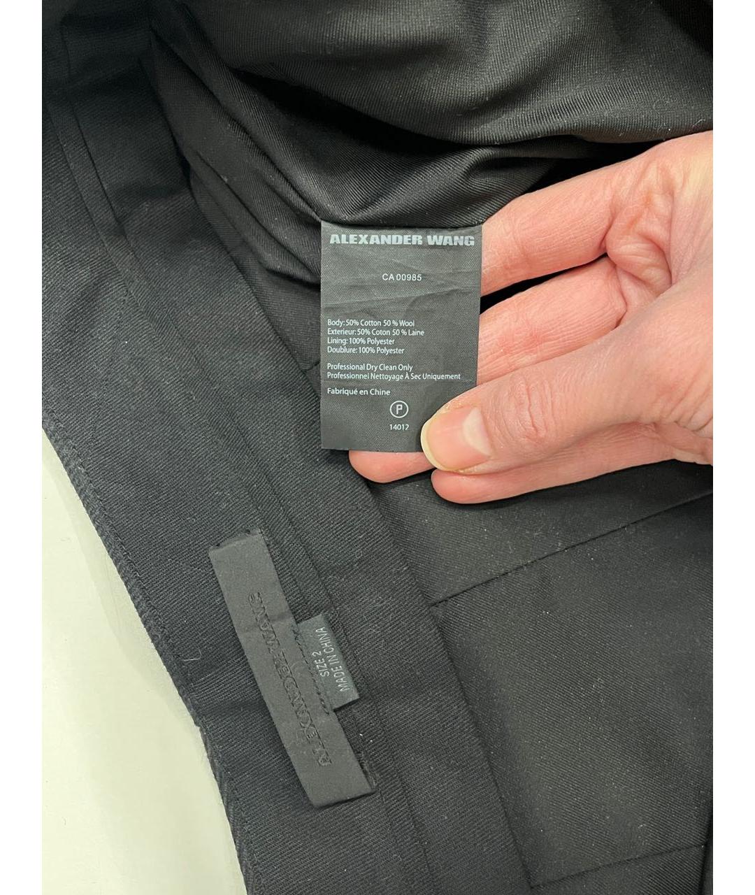 ALEXANDER WANG Черные шерстяные шорты, фото 6