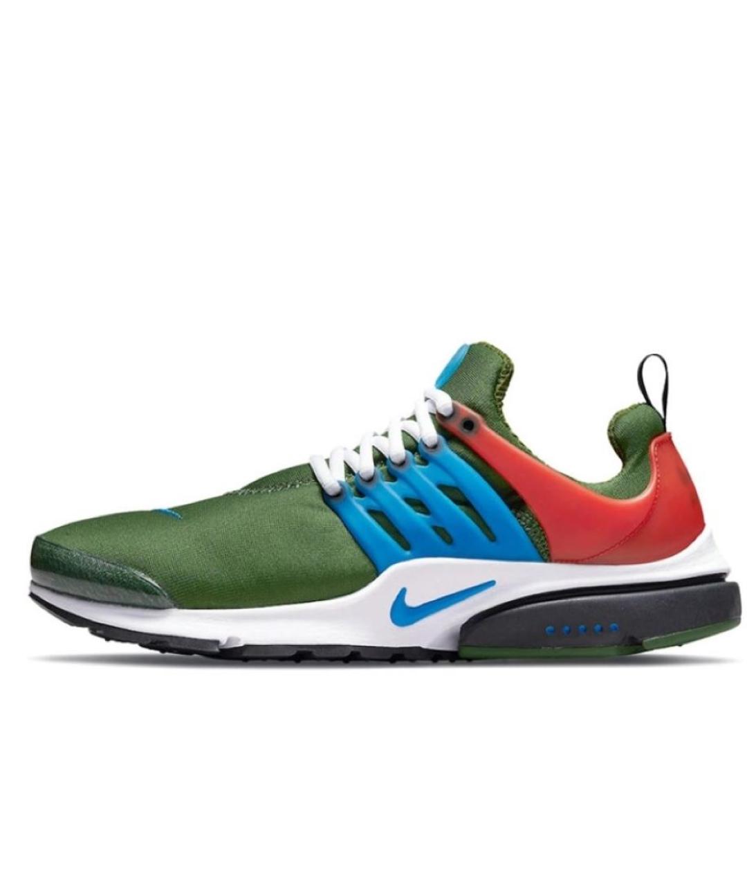 NIKE Зеленые текстильные низкие кроссовки / кеды, фото 8