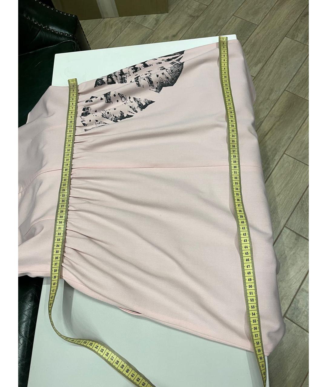 RED VALENTINO Розовое шерстяное повседневное платье, фото 2