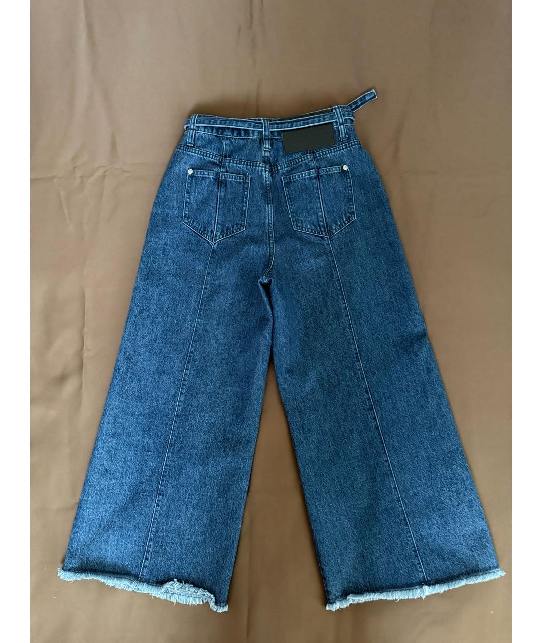 JOHN RICHMOND Синие хлопковые прямые джинсы, фото 4