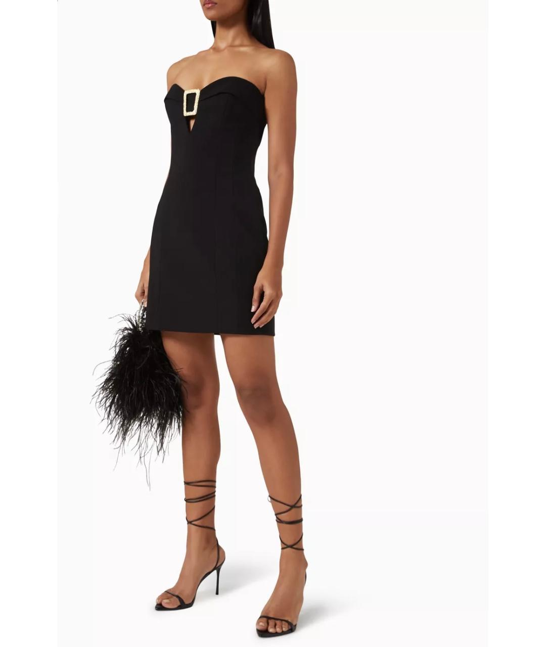 REBECCA VALLANCE Черное полиэстеровое коктейльное платье, фото 2