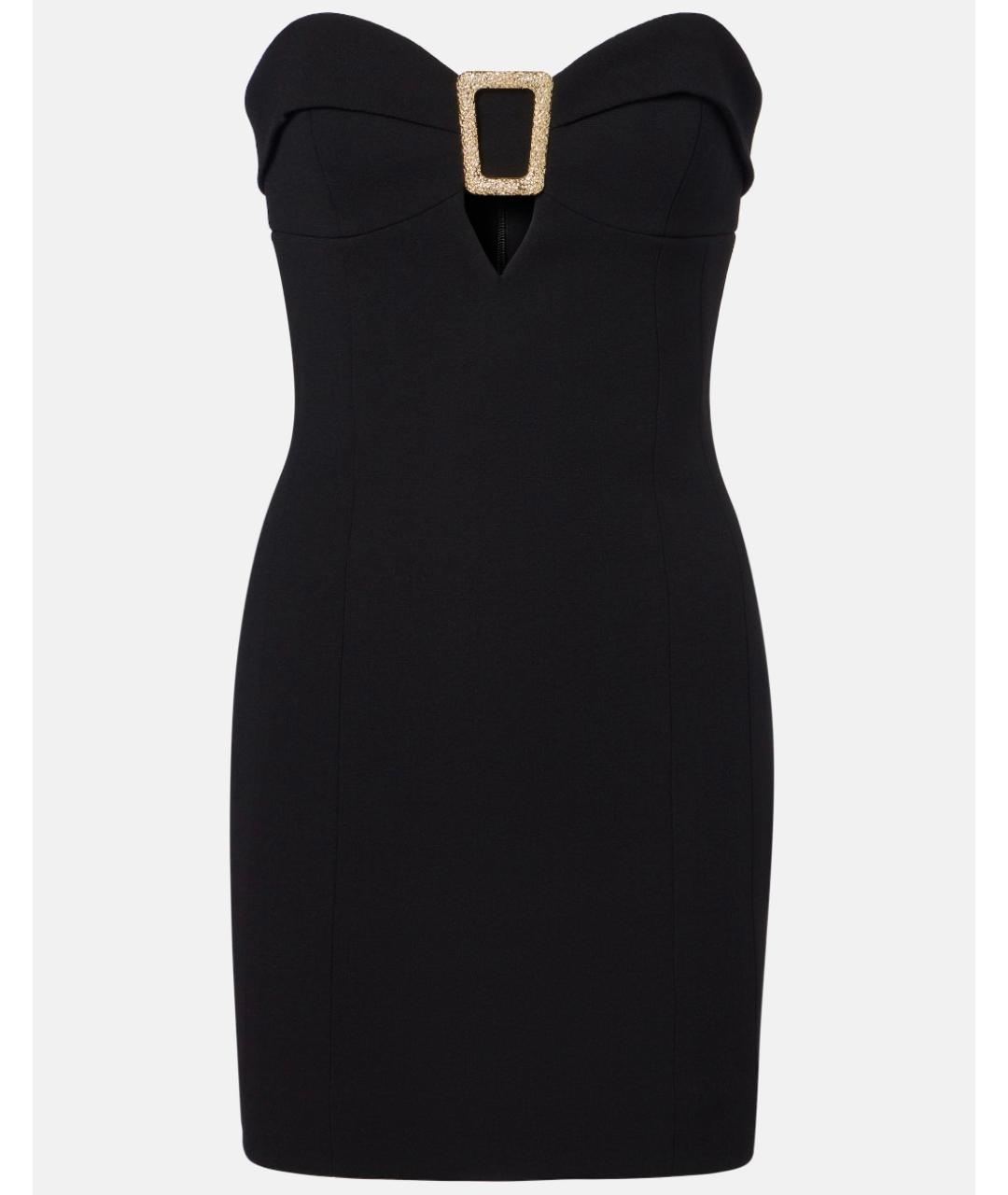 REBECCA VALLANCE Черное полиэстеровое коктейльное платье, фото 5