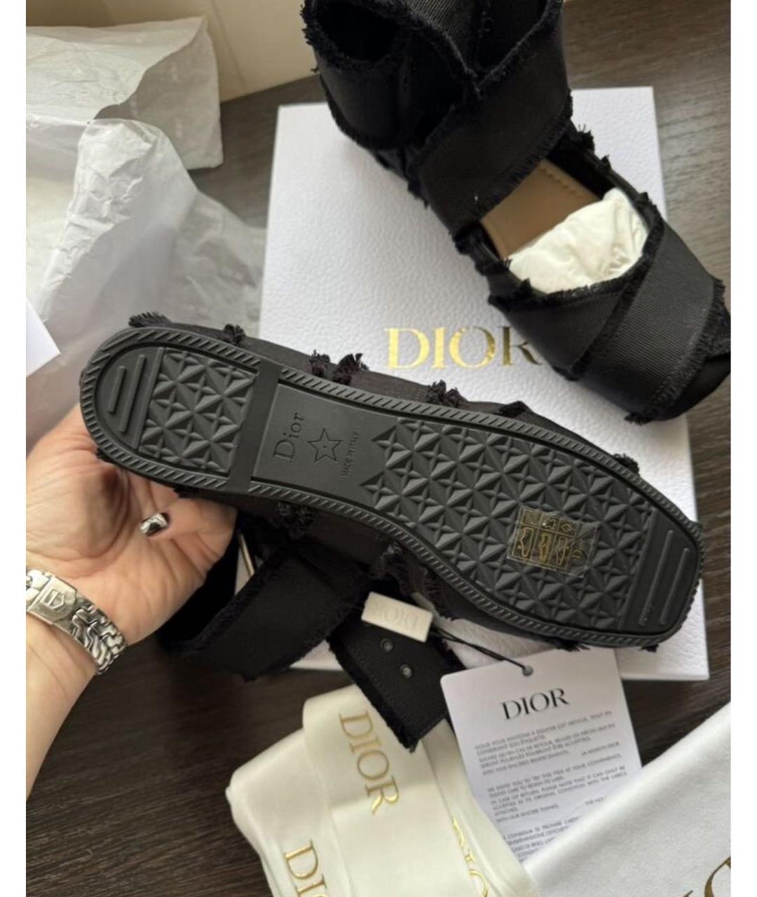 CHRISTIAN DIOR Черные балетки, фото 6