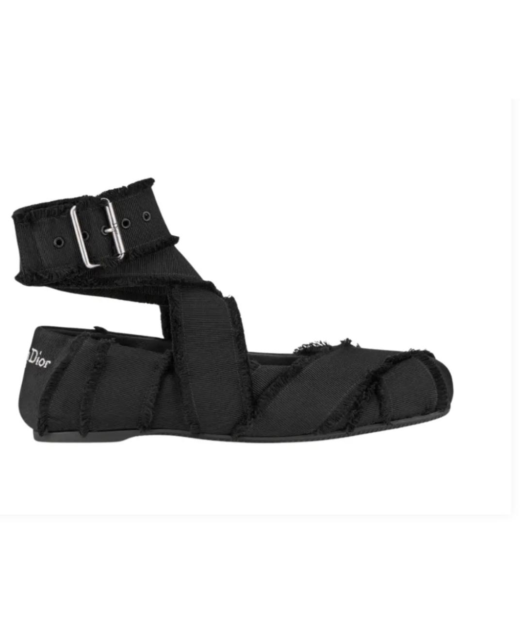 CHRISTIAN DIOR Черные балетки, фото 8